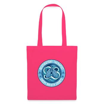Atemtherapeut Human Lungs Badge Geschenk - Stoffbeutel - Azalea - Vorne