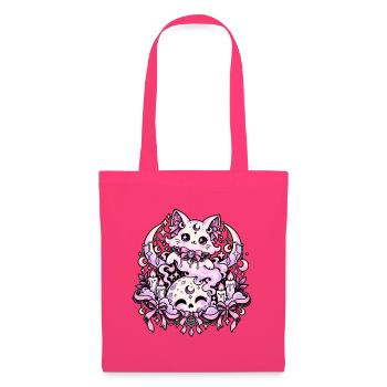  Pastell-goth-geisterkatzen-mond-kerzen Mit - Stoffbeutel - Azalea - Vorne