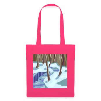 Pastell-Stil Winterwald - Stoffbeutel - Azalea - Vorne