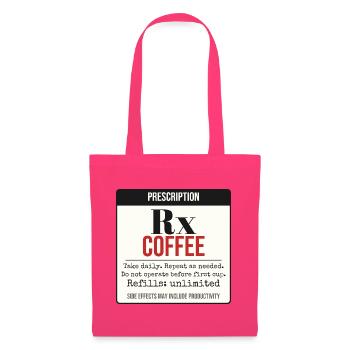 Rezept: Kaffee – Täglich einnehmen - Stoffbeutel - Azalea - Vorne