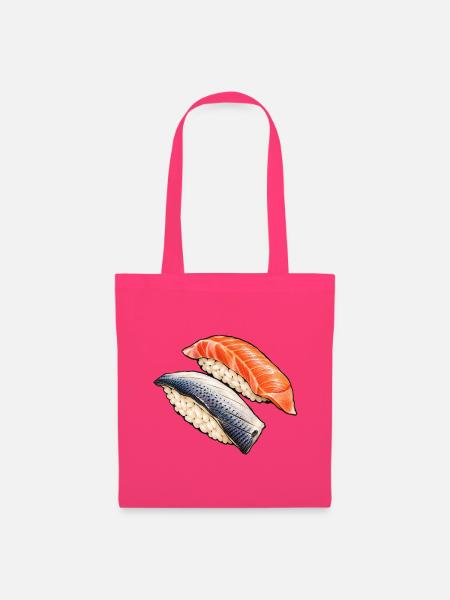 Lachs und Saba Nigiri - Stoffbeutel - Azalea
