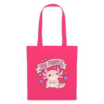 Too Peoply Cute Dragon Sticker - Stoffbeutel - Azalea - Vorne