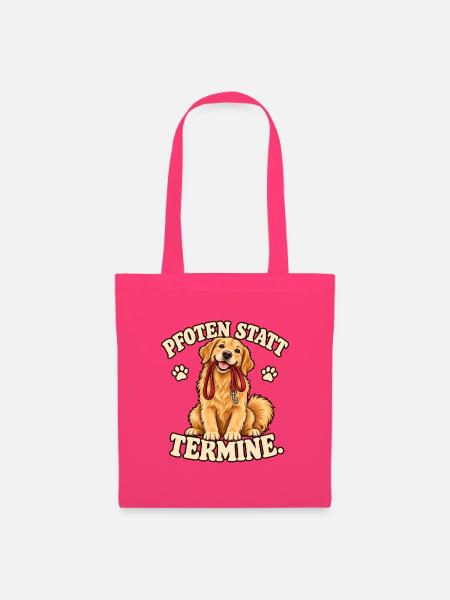 Golden Retriever – Pfoten statt Termine Geschenk - Stoffbeutel - Azalea