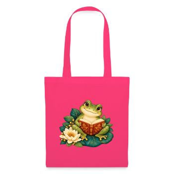 Froschleser auf Seerosen - Stoffbeutel - Azalea - Vorne
