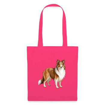 Collie Dog steht - Stoffbeutel - Azalea - Vorne