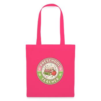 Vintage Vorschullehrer-Geschichtenbücher Apple Patch - Stoffbeutel - Azalea - Vorne
