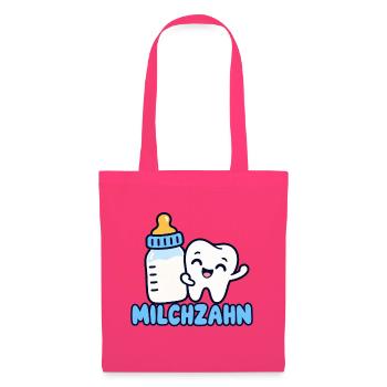 Milchzahn – Süßes Baby & Kinder Zahn Motiv - Stoffbeutel - Azalea - Vorne