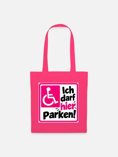 Ich darf hier Parken Sign - Stoffbeutel - Azalea