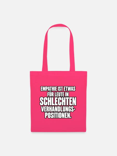 Empathie in Verhandlungssituationen - Stoffbeutel - Azalea