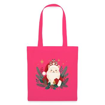 Weihnachtskatze mit Mäusen - Stoffbeutel - Azalea - Vorne