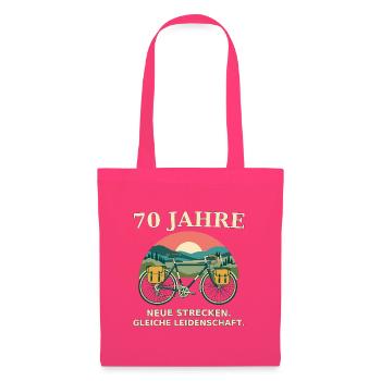 70 Jahre Fahrradliebe - Stoffbeutel - Azalea - Vorne