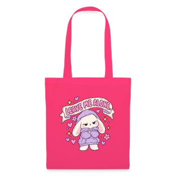 Leave Me Alone Hase im Hoodie - Stoffbeutel - Azalea - Vorne