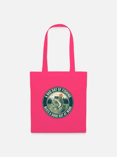 Lustiges Angeln ist besser als ein guter Arbeitstag-T-Shirt - Stoffbeutel - Azalea