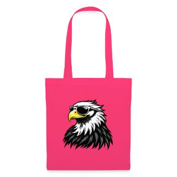 Weißkopfseeadler mit Sonnenbrille - Stoffbeutel - Azalea - Vorne