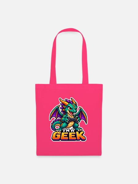 Dragon Geek Gamer Tee - Stoffbeutel - Azalea