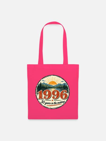 1996 Jubiläum oder Geburtstag: 30 Jahre, 1996 Jahr - Stoffbeutel - Azalea