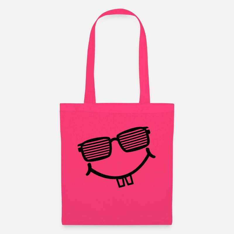 cool smiley with shutter shades - Stoffbeutel - Azalea