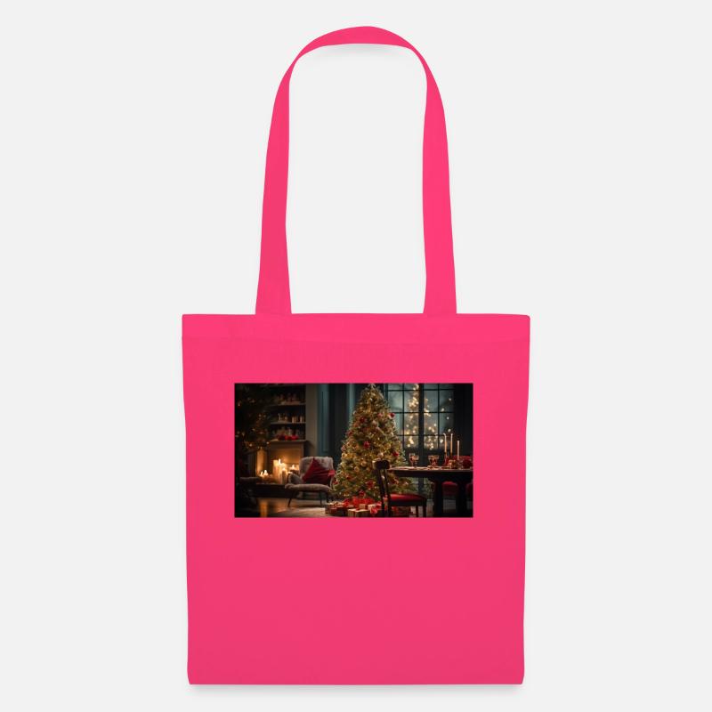 Christmas Scene with a Christmas Tree - Stoffbeutel - Azalea