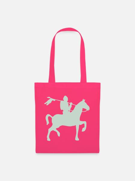 Ritter Krieger auf ein Pferd - Stoffbeutel - Azalea
