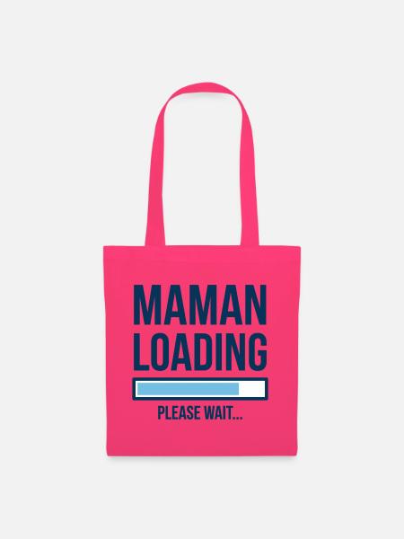 Mama lädt Baby-Design - Stoffbeutel - Azalea