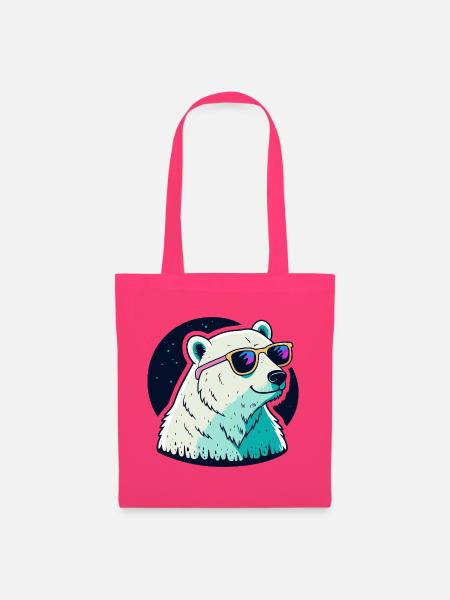 Neon-Eisbären-Sonnenbrille - Stoffbeutel - Azalea
