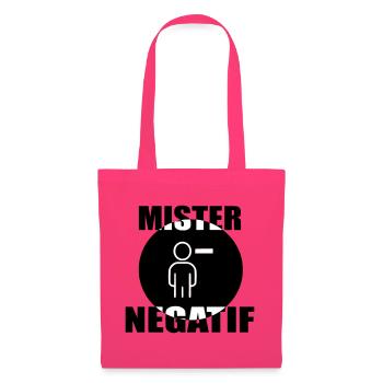 Mister négatif - Sac en tissu - rose azalée - Devant