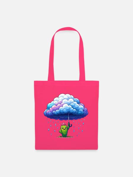 Kaktus unter Regenwolken - Stoffbeutel - Azalea