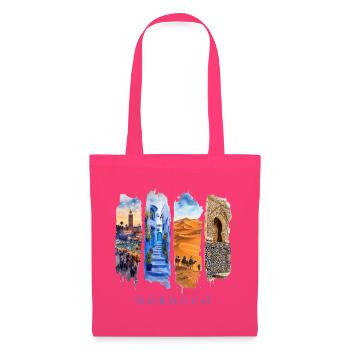 Marokko Urlaub Travel – Orient Kultur & Wüste - Stoffbeutel - Azalea - Vorne
