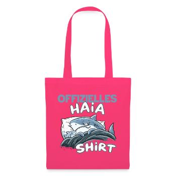 Offizielles Haia Hai Schlaf Wortspiel Humor - Stoffbeutel - Azalea - Vorne