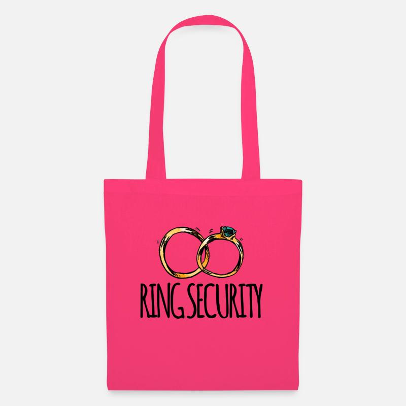 Hochzeit / Heirat: Ring Security - Stoffbeutel - Azalea
