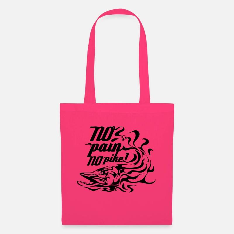 Pas de douleur, pas de brochet! - Sac en tissu - rose azalée