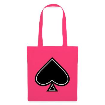 Pik Ass - ace of spades - Stoffbeutel - Azalea - Vorne