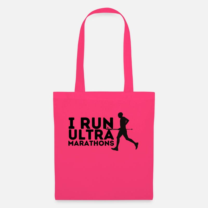 I run ultra Marathons - Stoffbeutel - Azalea