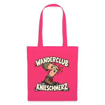 Wanderclub Knieschmerz Wandern Wanderer - Stoffbeutel - Azalea - Vorne