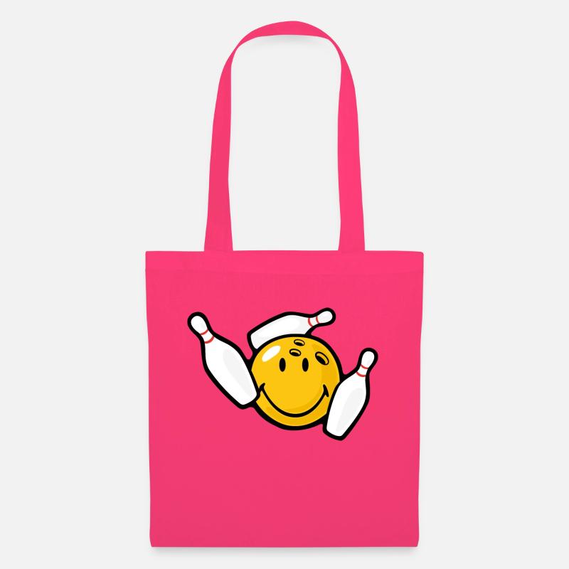 Smiley Pin Bowling - Stoffbeutel - Azalea