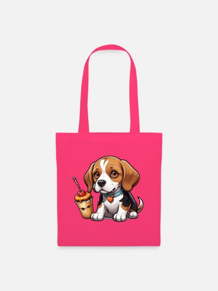 Beagle Cake Joy - Stoffbeutel - Azalea