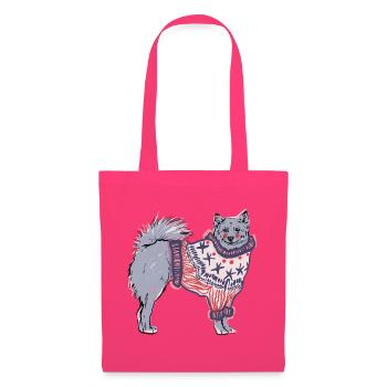 FINNISCHER SPITZ IM JUMPER - Stoffbeutel - Azalea - Vorne