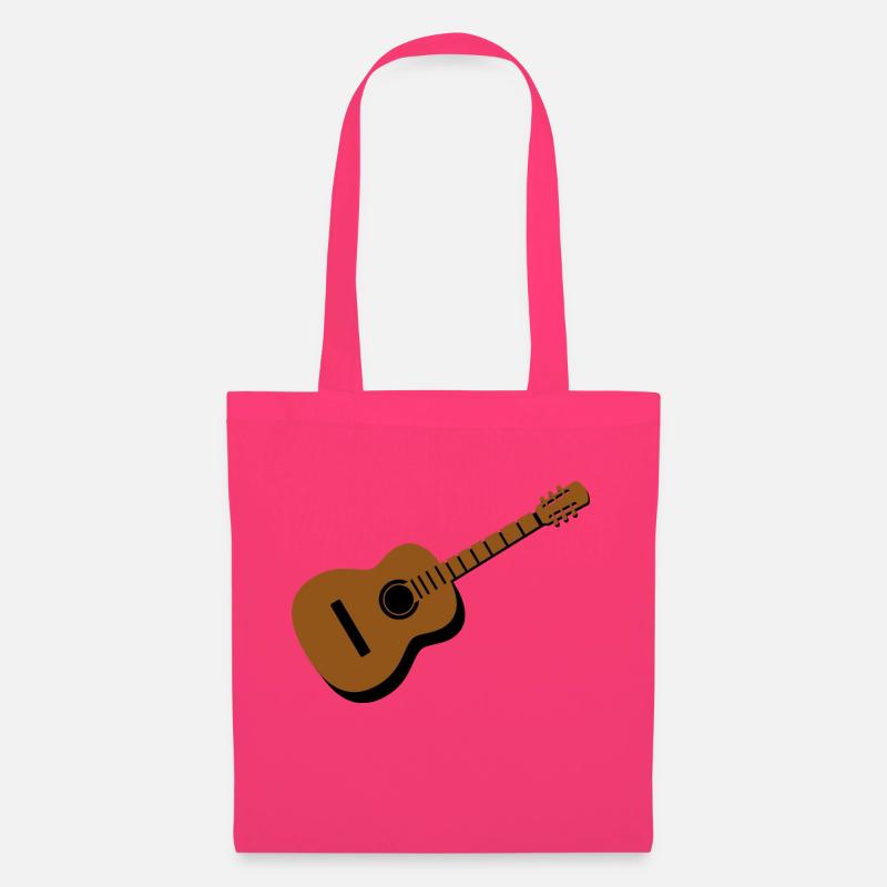 Akustik Gitarre, einfach, simpel, Musik - Stoffbeutel - Azalea