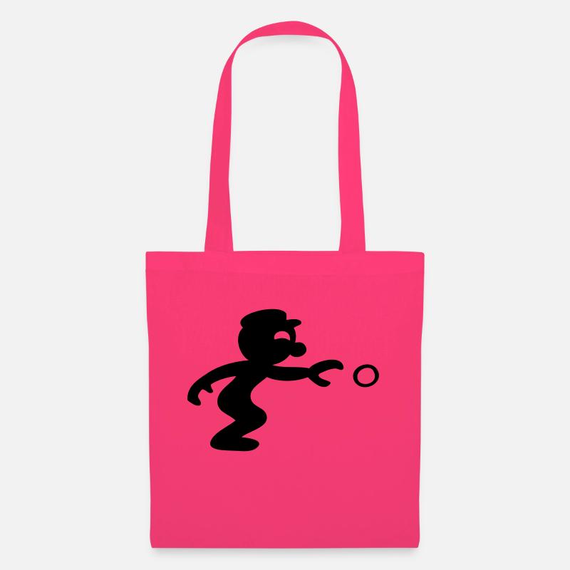 pétanque jeu de boules - Sac en tissu - rose azalée