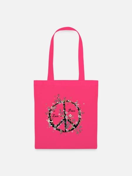 Peace and Love - Stoffbeutel - Azalea