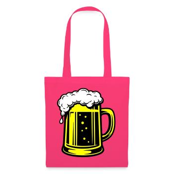 Bière Beer Symbol Beer - Sac en tissu - rose azalée - Devant
