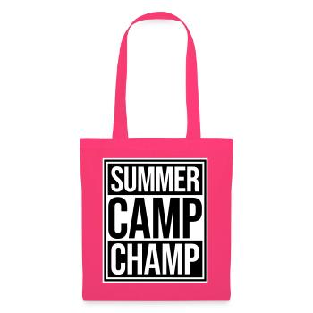 Camp d’été Champ Fun Aventure en plein air pour enfants - Sac en tissu - rose azalée - Devant