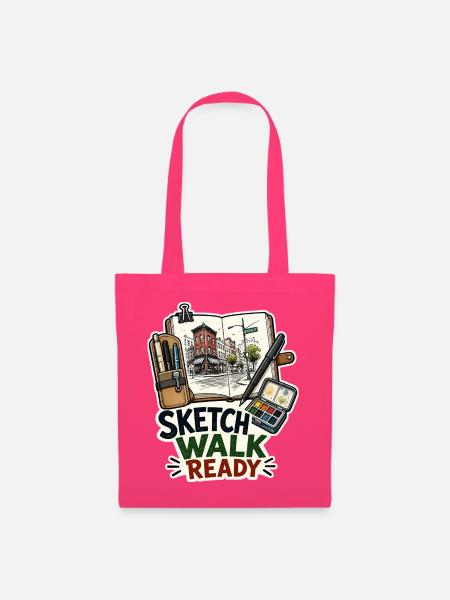 SKETCH WALK READY - Stoffbeutel - Azalea
