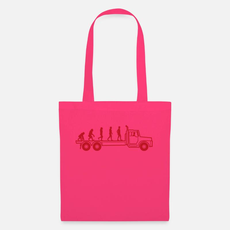Evolution camion chauffeur professionnel cadeau - Sac en tissu - rose azalée