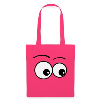 yeux - Sac en tissu - rose azalée - Devant