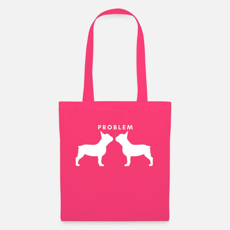 2 Frenchie Problem - Stoffbeutel - Azalea