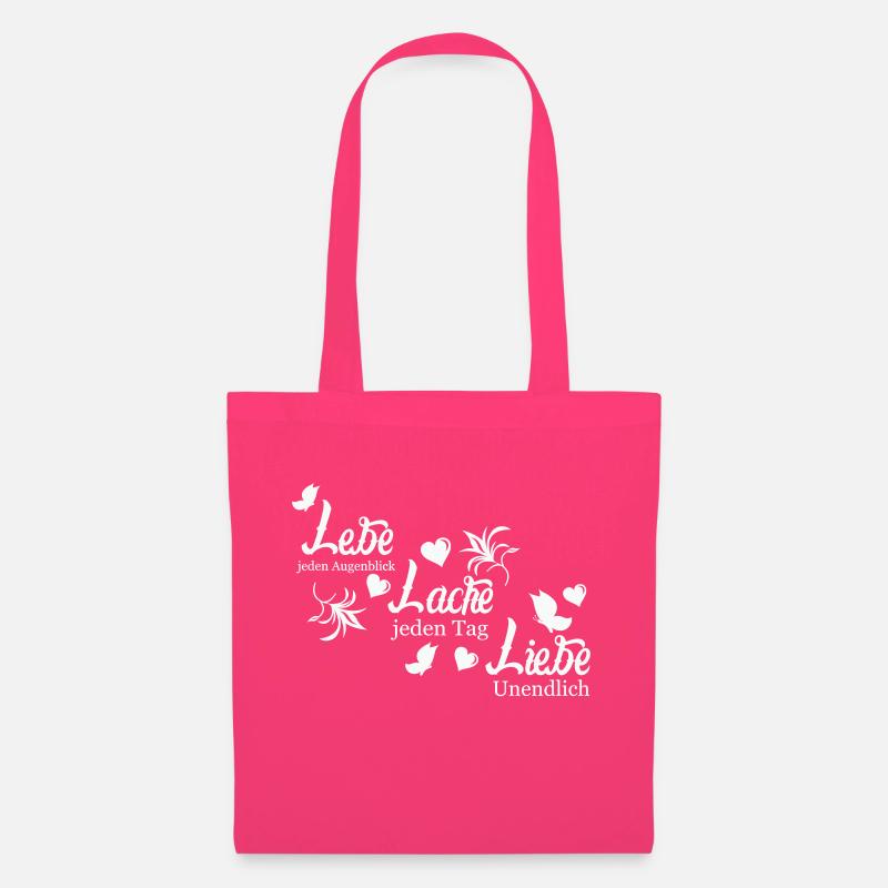 Lebe Lache Liebe - Stoffbeutel - Azalea