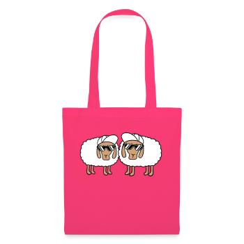 Deux Mouton Lunettes de Soleil 2 Cappy Cap Été Crew - Sac en tissu - rose azalée - Devant