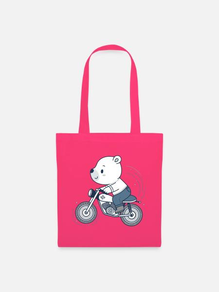 Biker Adventure Bear - Stoffbeutel - Azalea