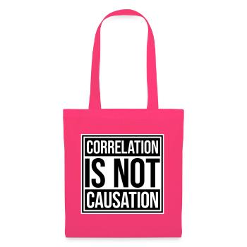 La corrélation n’est pas la causalité : la science des nerds - Sac en tissu - rose azalée - Devant